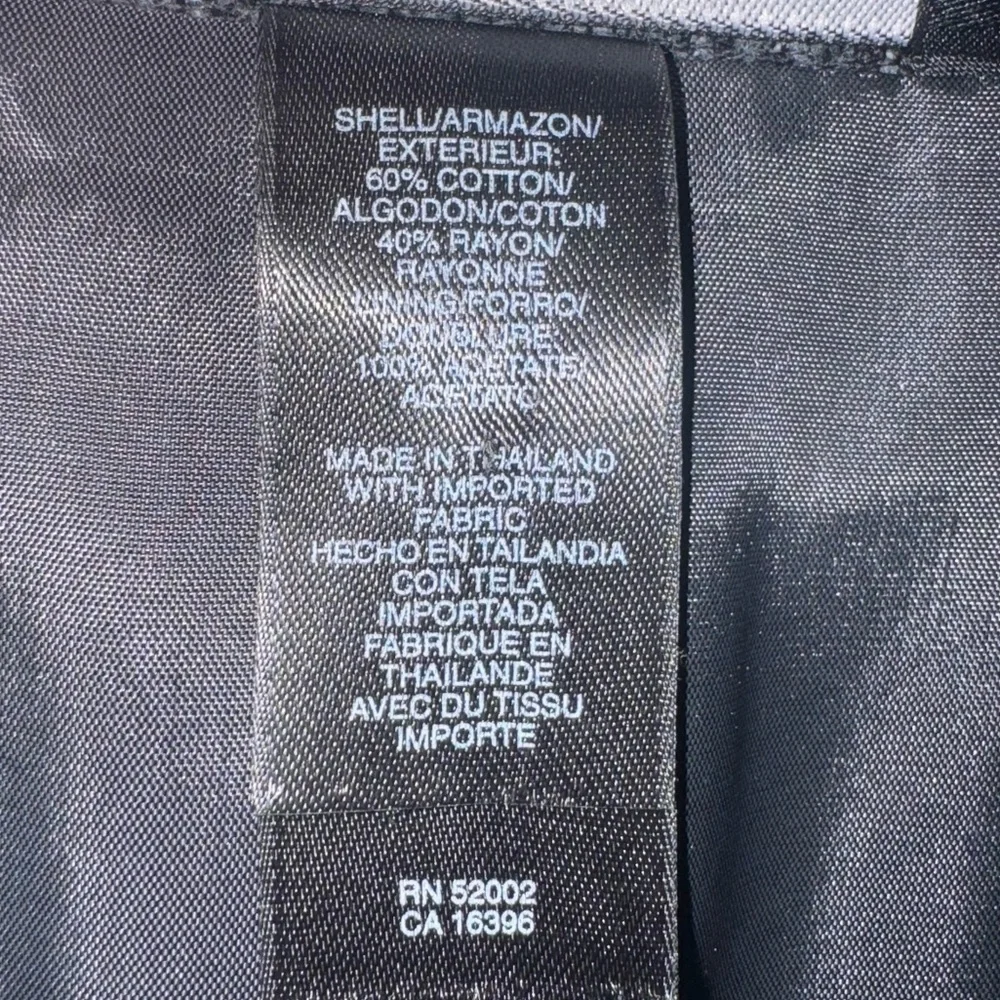 Vintage Claiborne Plaid Blazer Charcoal + Black - Italian Fabric Men’s 41R